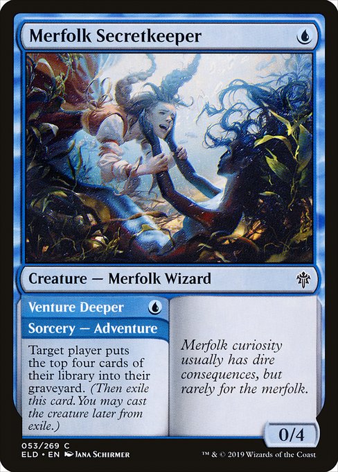 Merfolk Secretkeeper // Venture Deeper [Foil]