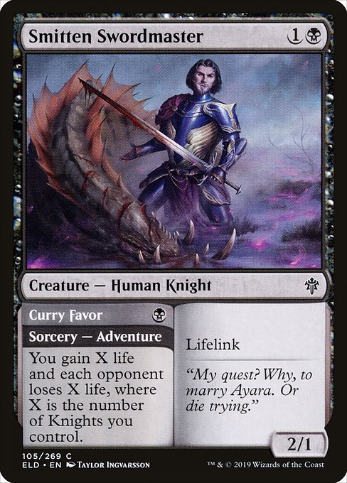 Smitten Swordmaster // Curry Favor [Foil]