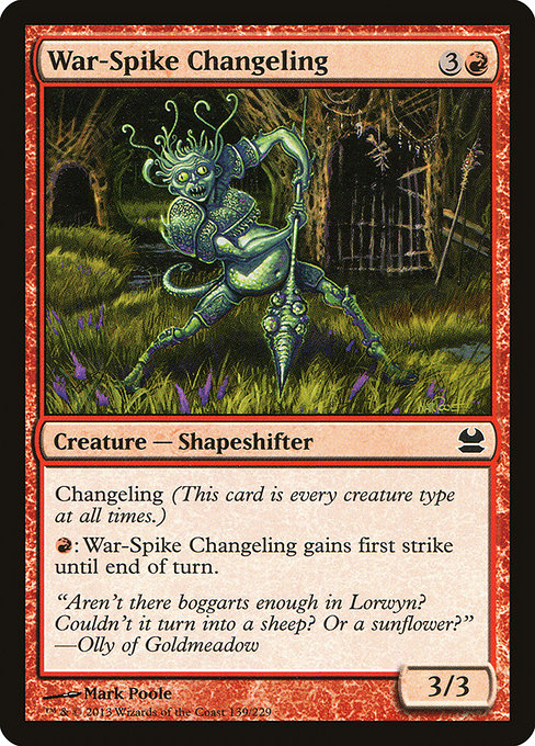 War-Spike Changeling [Foil]