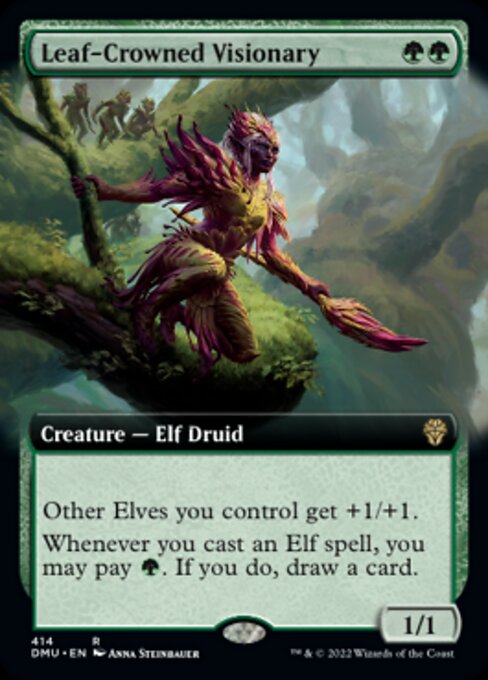 Leaf-Crowned Visionary [Extended Artwork Foil]