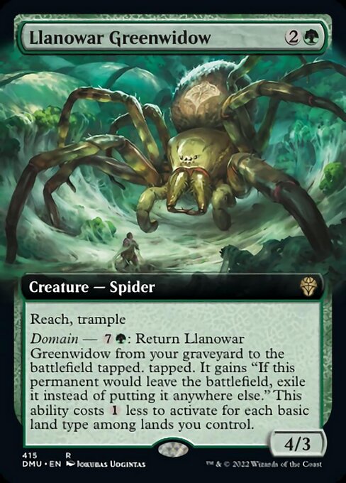 Llanowar Greenwidow [Extended Artwork]