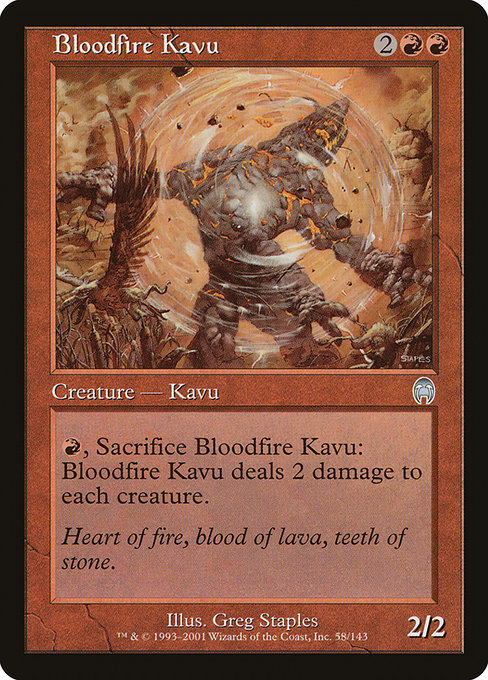 Bloodfire Kavu [Foil]