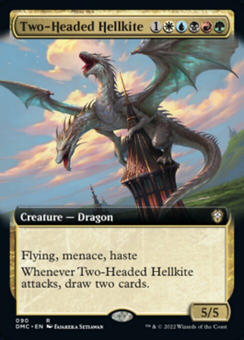 Two-Headed Hellkite [Extended Artwork Foil]