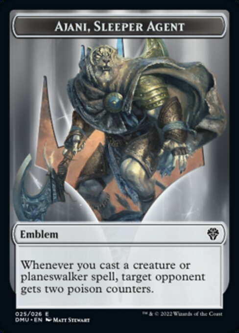 Ajani, Sleeper Agent Emblem Token TDMU