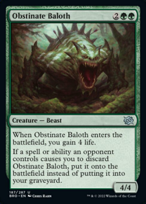 Obstinate Baloth [Foil]