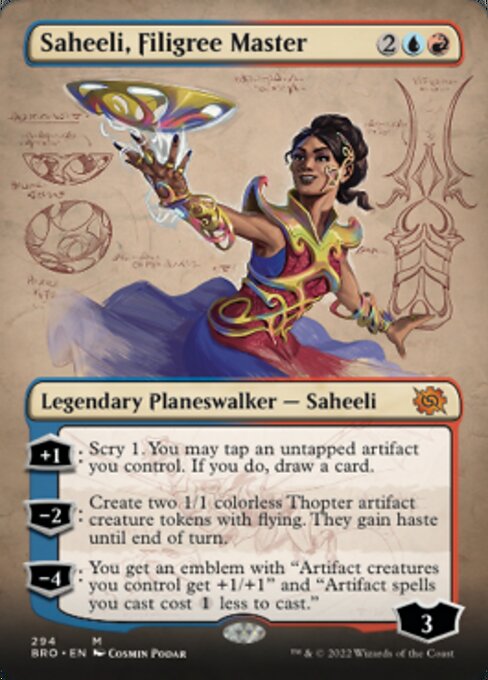 Saheeli, Filigree Master [Borderless Foil]
