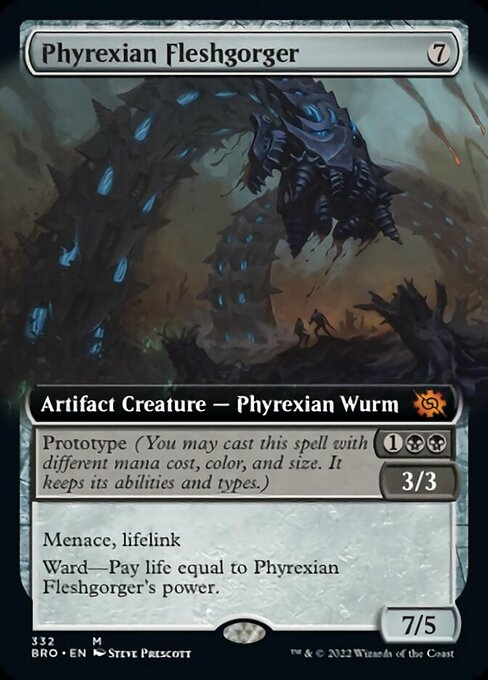 Phyrexian Fleshgorger [Extended Artwork Foil]