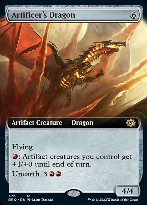 Artificer's Dragon [Extended Artwork Foil]