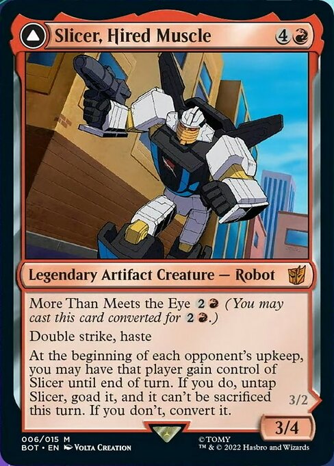 Slicer, Hired Muscle // Slicer, High-Speed Antagonist [Foil]