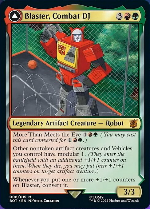 Blaster, Combat DJ // Blaster, Morale Booster [Foil]