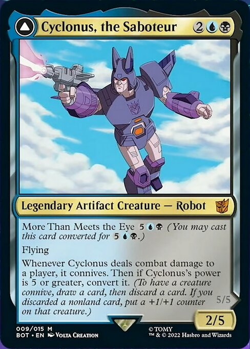 Cyclonus, the Saboteur // Cyclonus, Cybertronian Fighter [Foil]