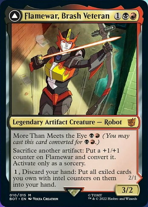 Flamewar, Brash Veteran // Flamewar, Streetwise Operative [Foil]