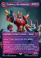 Cyclonus, the Saboteur // Cyclonus, Cybertronian Fighter [Borderless Showcase]
