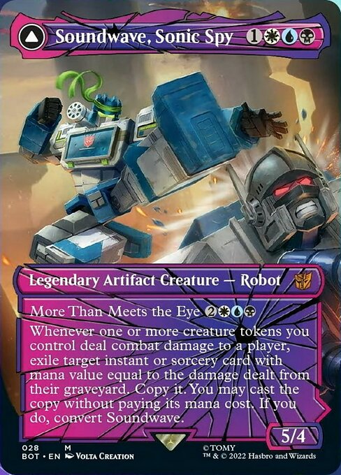 Soundwave, Sonic Spy // Soundwave, Superior Captain [Borderless Showcase]
