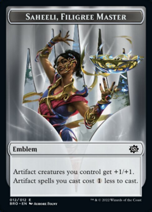 Saheeli, Filigree Master Emblem Token TBRO