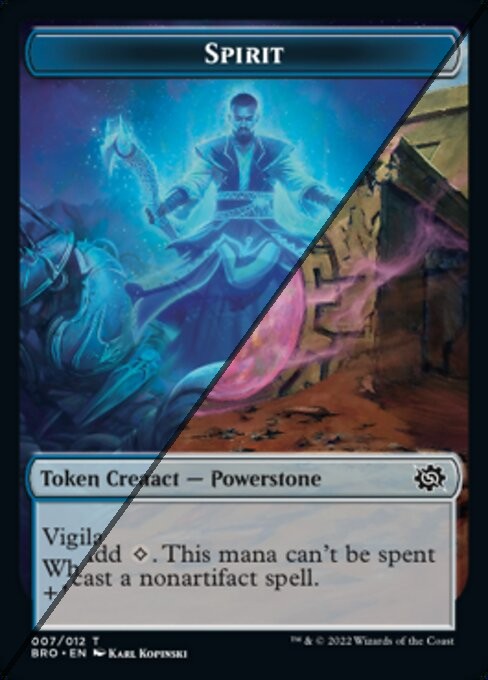 Spirit Token  // Powerstone Token TBRO  [Foil]