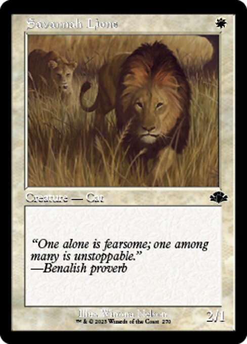 Savannah Lions [Showcase Retro Frame Foil]