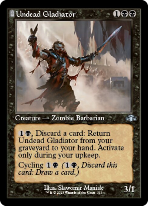Undead Gladiator [Showcase Retro Frame Foil]