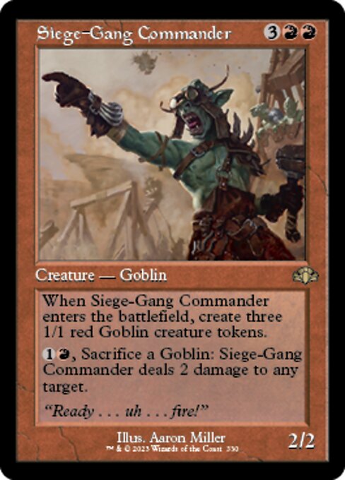 Siege-Gang Commander [Showcase Retro Frame Foil]