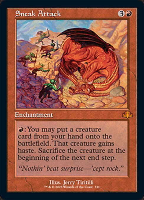Sneak Attack [Showcase Retro Frame Foil]