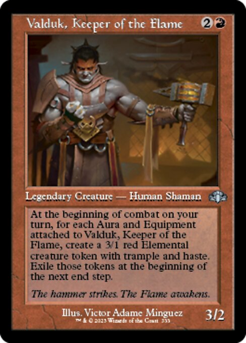 Valduk, Keeper of the Flame [Showcase Retro Frame]