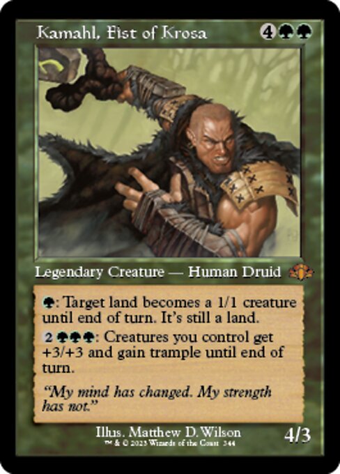 Kamahl, Fist of Krosa [Showcase Retro Frame Foil]