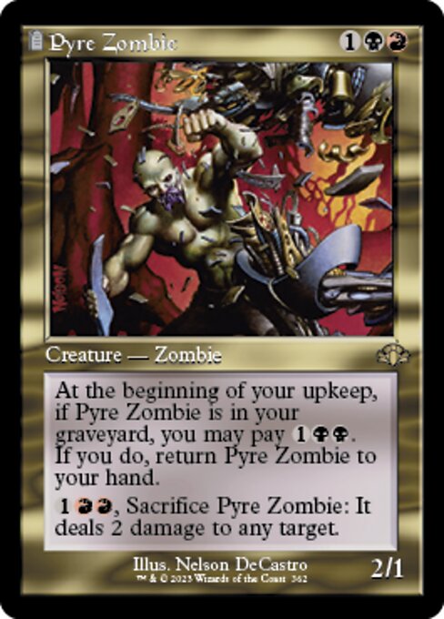 Pyre Zombie [Showcase Retro Frame]