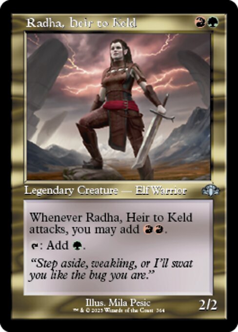 Radha, Heir to Keld [Showcase Retro Frame Foil]