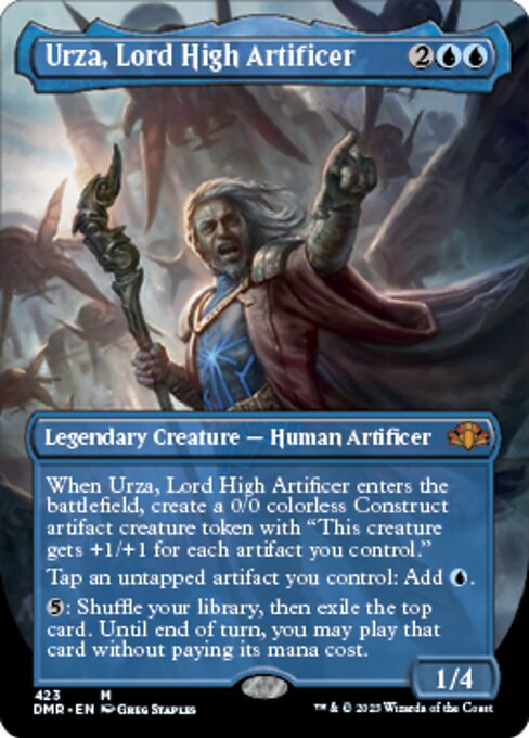 Urza, Lord High Artificer [Borderless Foil]