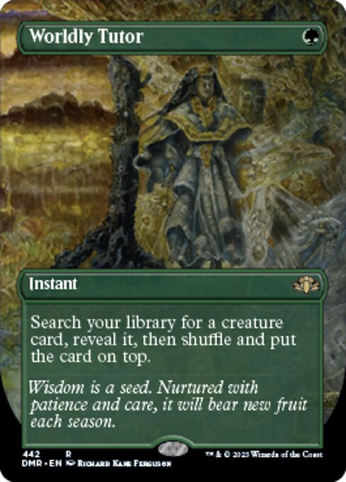 Worldly Tutor [Borderless Foil]