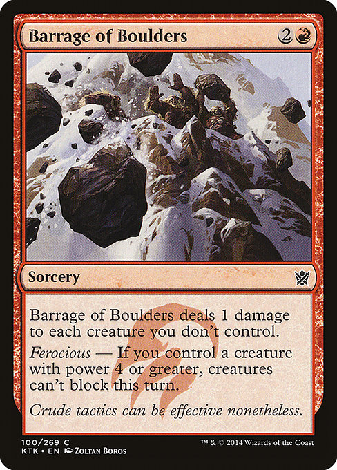 Barrage of Boulders [Foil]