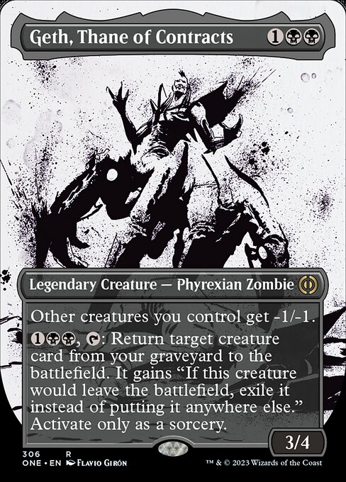 Geth, Thane of Contracts [Borderless Showcase Foil]