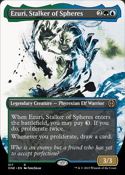 Ezuri, Stalker of Spheres [Borderless Showcase Foil]
