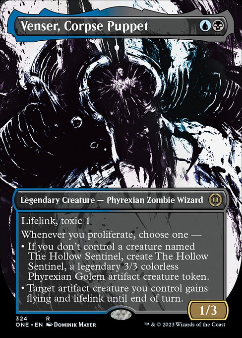Venser, Corpse Puppet [Borderless Showcase]