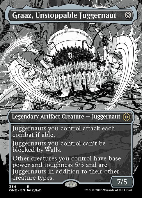 Graaz, Unstoppable Juggernaut [Borderless Showcase Foil]