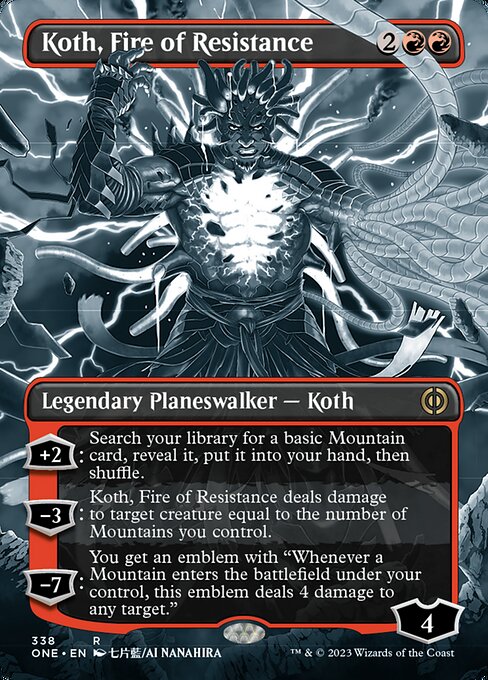 Koth, Fire of Resistance [Borderless Showcase]