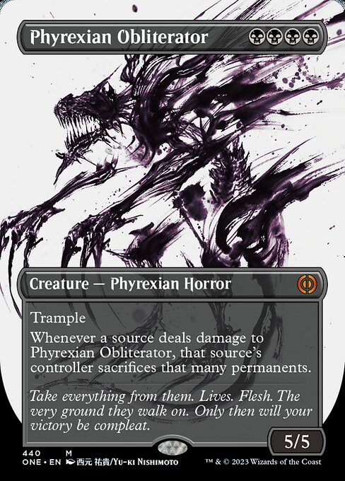 Phyrexian Obliterator [Borderless Showcase Foil]