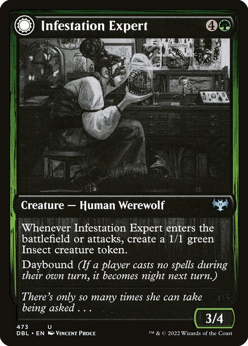 Infestation Expert // Infested Werewolf [Foil]