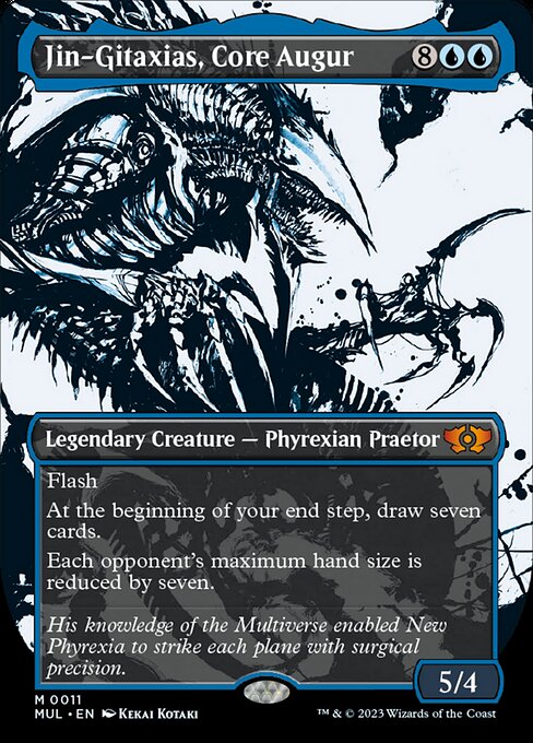 Jin-Gitaxias, Core Augur [Borderless Showcase Foil]