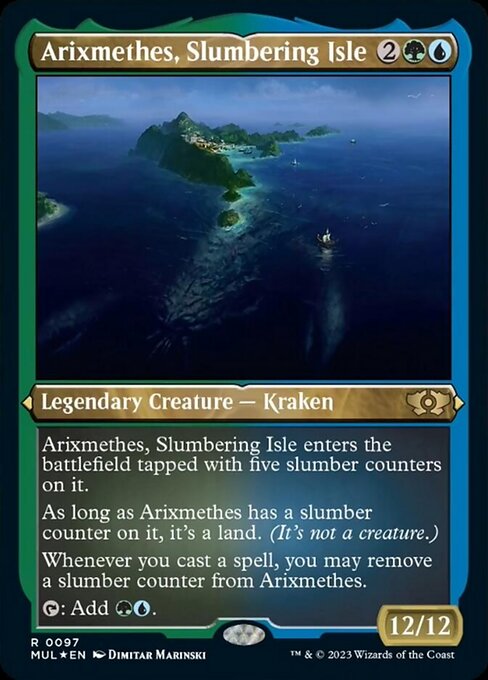 Arixmethes, Slumbering Isle [Etched Foil]