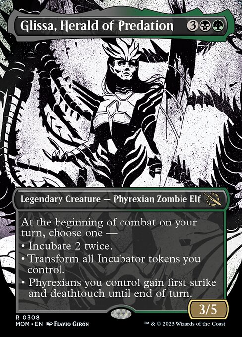 Glissa, Herald of Predation [Borderless Showcase Foil]