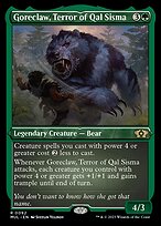 Goreclaw, Terror of Qal Sisma [Etched Foil]