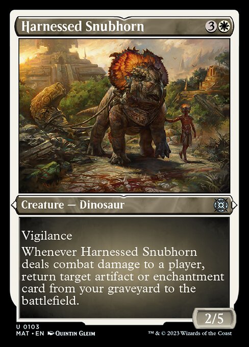 Harnessed Snubhorn [Etched Foil]
