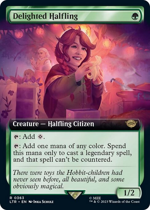 Delighted Halfling [Extended Artwork Foil]