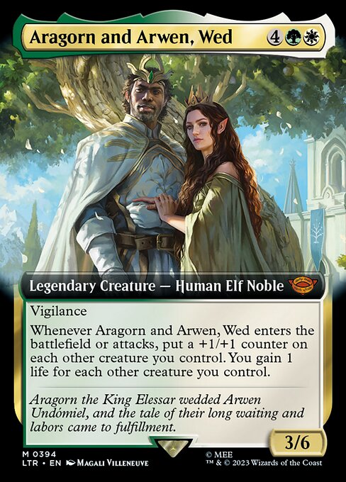 Aragorn and Arwen, Wed [Extended Artwork Foil]