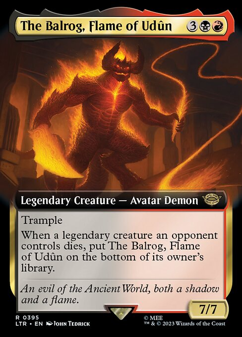 The Balrog, Flame of Udûn [Extended Artwork Foil]