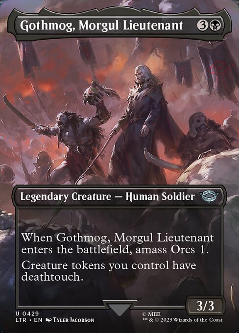 Gothmog, Morgul Lieutenant [Borderless Scene Foil]