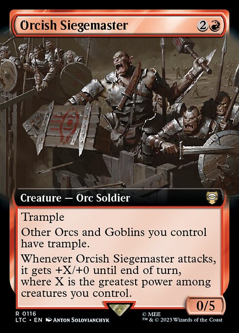 Orcish Siegemaster [Extended Artwork Foil]