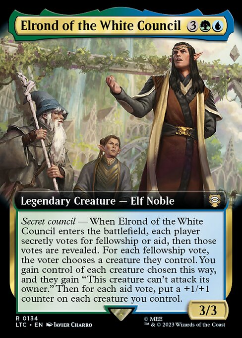 Elrond of the White Council [Extended Artwork Foil]