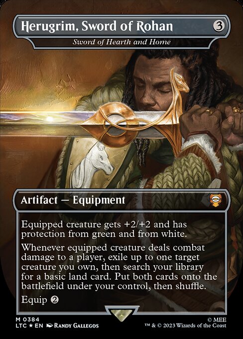 Herugrim, Sword of Rohan (Sword of Hearth and Home) [Borderless Surge Foil]